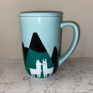 RARE but scratched Davids Tea llama mug